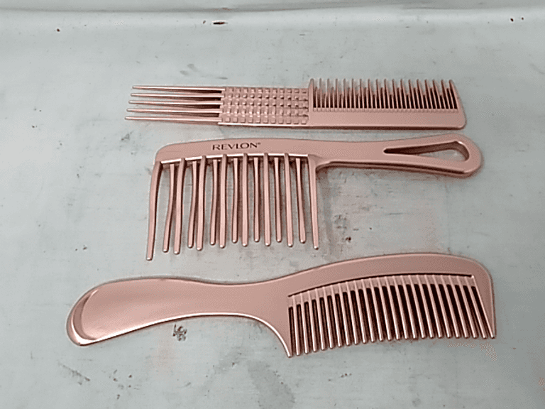 Revlon Hair Lift & Detangler Set 3 Piece Styling Comb Set Dutch Goat