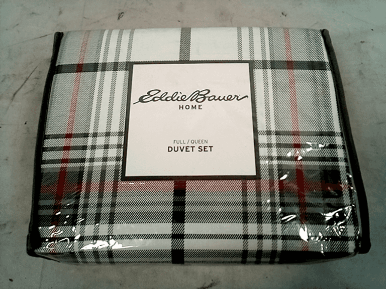 Eddie Bauer Alder Plain Reversible Duvet Cover Set Dutch Goat