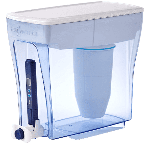 ZeroWater 20 Cup 5stage Water Filter Dispenser, Ion Exchange, White