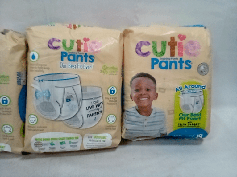 Lot of 4 Cutie Boys 4T/5T Refastenable Potty Training Pants