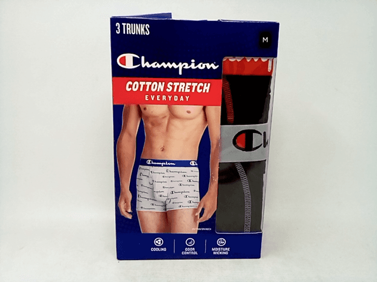 Men's 3 Pack Champion Trunk Underwear, Size M Multicolor Dutch Goat