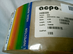 ACPO 505E Clear Polypropylene Overlaminate Sheet 4.6x5,000