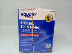 Box of 3 - Equate Urinary Pain Relief 24 Tablets/Box