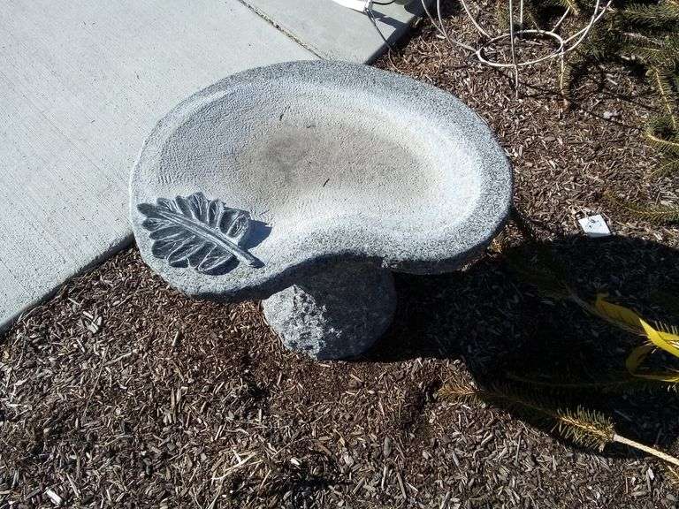 Stone Bird Bath Dutch Goat