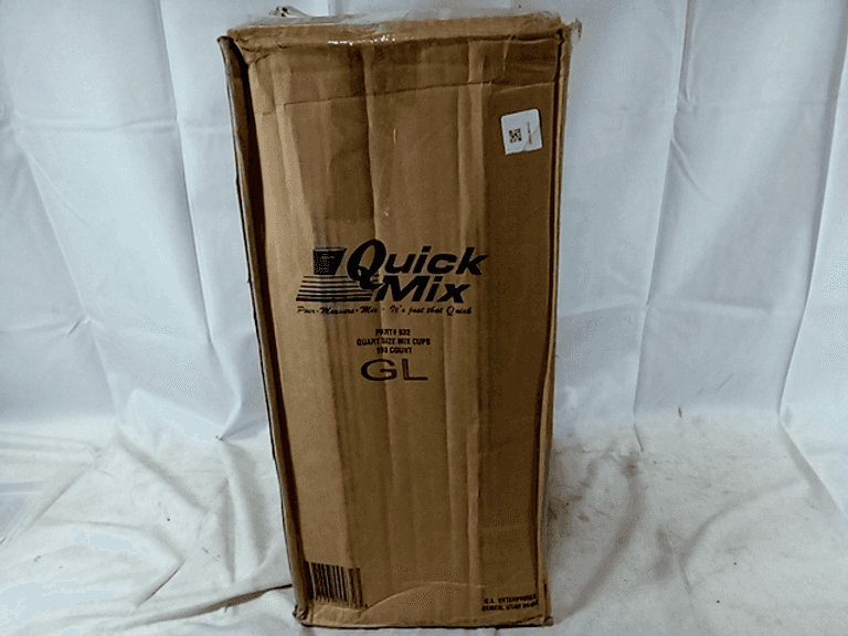 Keystone Quart Size Quick Mixing Cups Box of 100 Measured Plastic