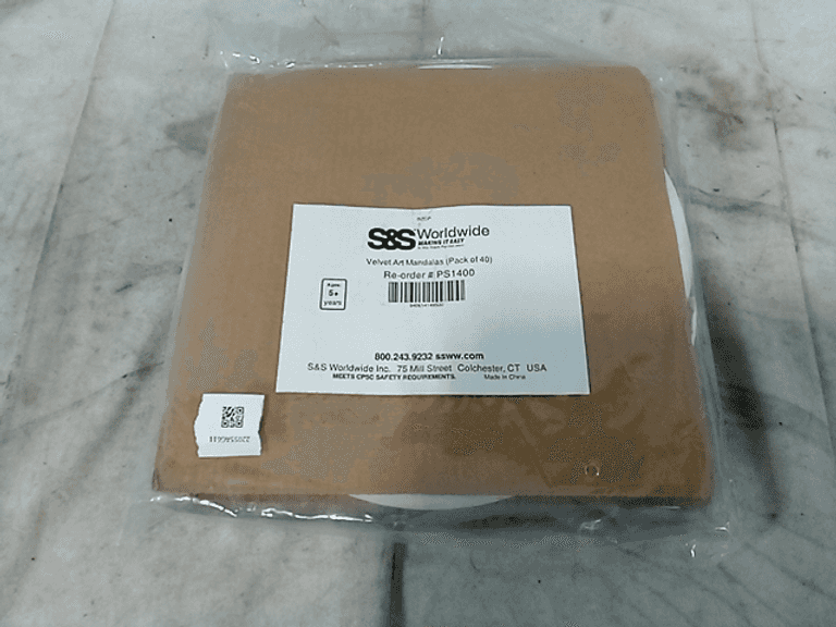 S&S Worldwide Velvet Art Mandalas, Pack Of 40, MultiColor Dutch Goat