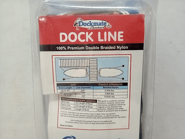 Overton's Dockmate Dock Line 100% Premium Double Braided Nylon - Dutch Goat