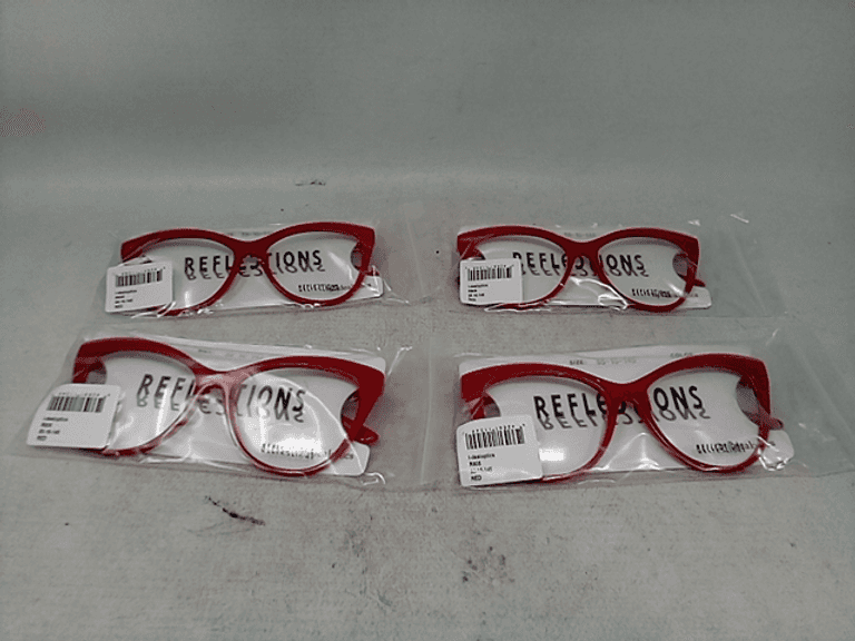 IDeal Optics Reflections R805 Eyeglasses, 4 Pieces, Red Dutch Goat