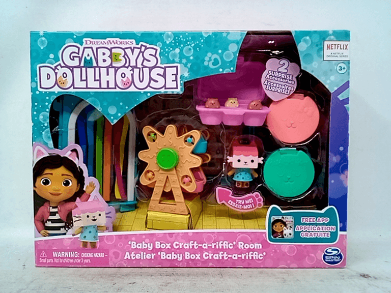DreamWorks Gabby's Dollhouse Baby Box CraftARiffic Room Dutch Goat