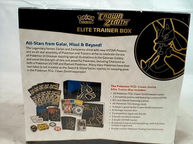 Pokemon Trading Card Game: Crown Zenith Elite Trainer Box, Multi-Color - Dutch Goat Pokemon Trading Card Game: Crown Zenith Elite Trainer Box, Multi-Color - Dutch Goat