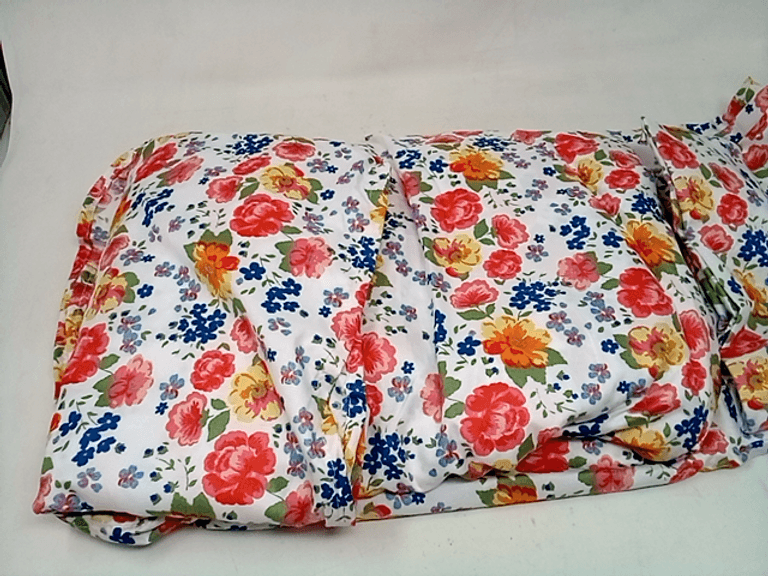 Floral Pattern Bed Sheet Set, MultiColor Dutch Goat