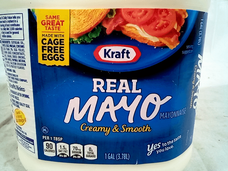 Kraft Real Mayo Creamy & Smooth Mayonnaise, 1 Gallon Jug, MultiColor