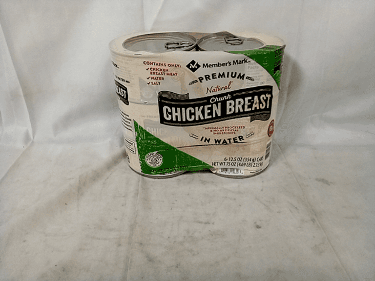 Member's Mark Premium Chunk Chicken Breast, 12.5 Oz, 6 Count, Multi