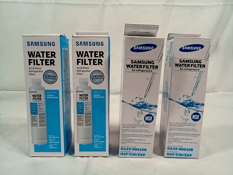 Assortment of 4 Samsung Water Filter Replacements for Refrigerator