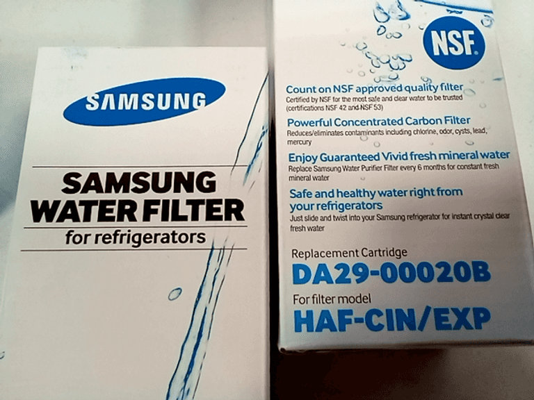 Assortment of 4 Samsung Water Filter Replacements for Refrigerator