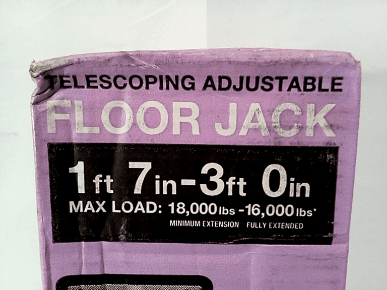 Akron Floor Jack, 1' 7" To 3' 0" 16,000lbs Capacity Steel Floor Jack, Silver Dutch Goat