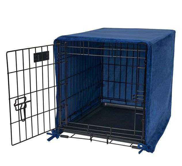 Pet Dreams Open Front Single Door Crate Cover, XL 42"x28" Dutch Goat