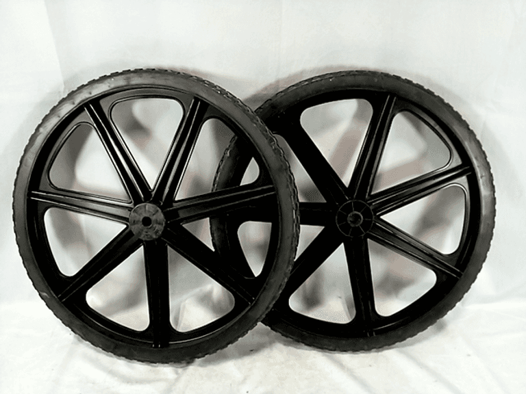 Lot of 2 Rubbermaid Wheelbarrow Wheels 20.75" Dutch Goat