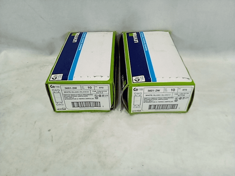 Leviton 5601-2WS Interruttore Unipolare - Viti E Inserzione Rapida, Bianco - 2