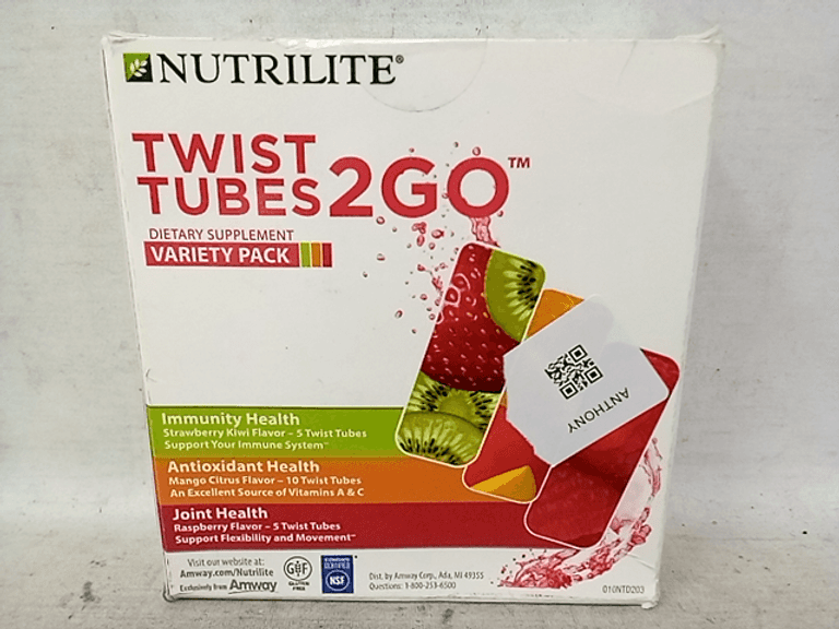 Nutrilite Twist Tubes 2Go Variety Pack Dietary Supplement - Dutch Goat
