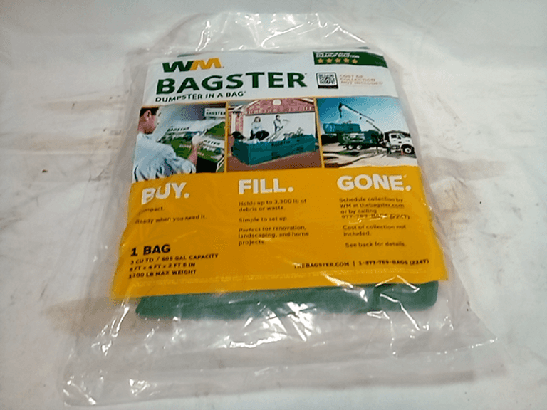 Waste Management Bagster, Dumpster In A Bag, Green Dutch Goat