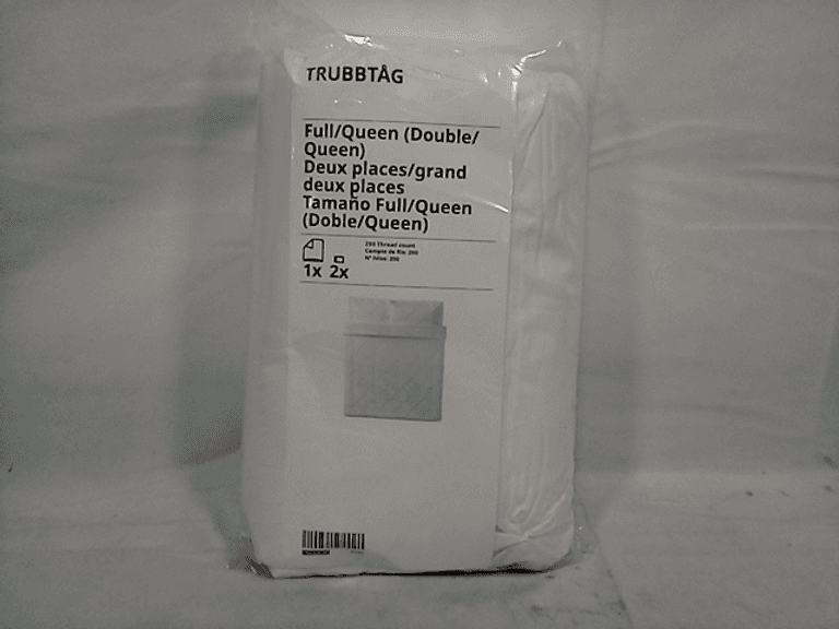 Ikea Trubbtag Full/Queen Duvet Set - White, 200 Thread Count