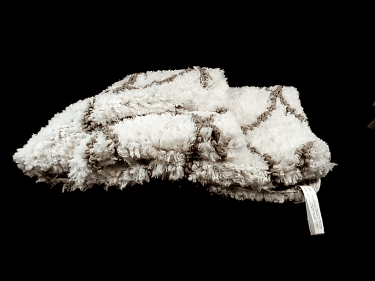 Zara Home White and Brown Rug Dutch Goat