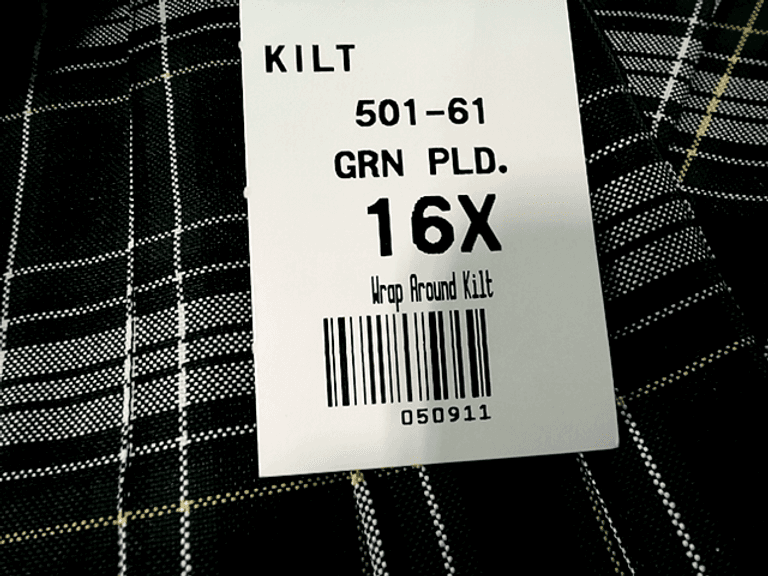 Flynn O' Hara Knife Pleat School Uniform Skirt Plaid 16X Dutch Goat