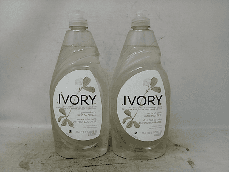 Lot of 2 Ivory Concentrated Dishwashing Liquid, 2 Bottle/24oz (709mL