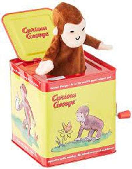 Curious George in a Box Toy - Dutch Goat