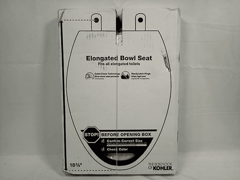 Kohler 4636RL0, Cachet ReadyLatch QuietClose Elongated Toilet Seat