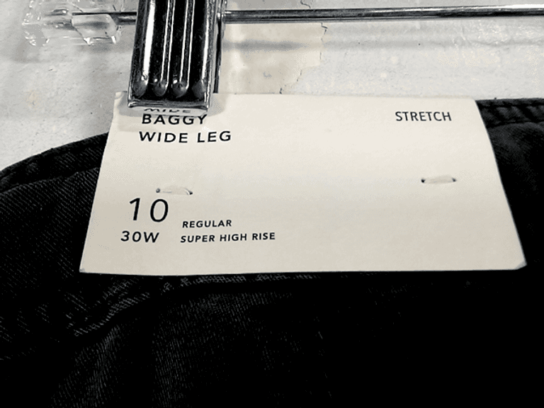 American Eagle Stretch Super HighRise Baggy WideLeg Cargo Pant, Size