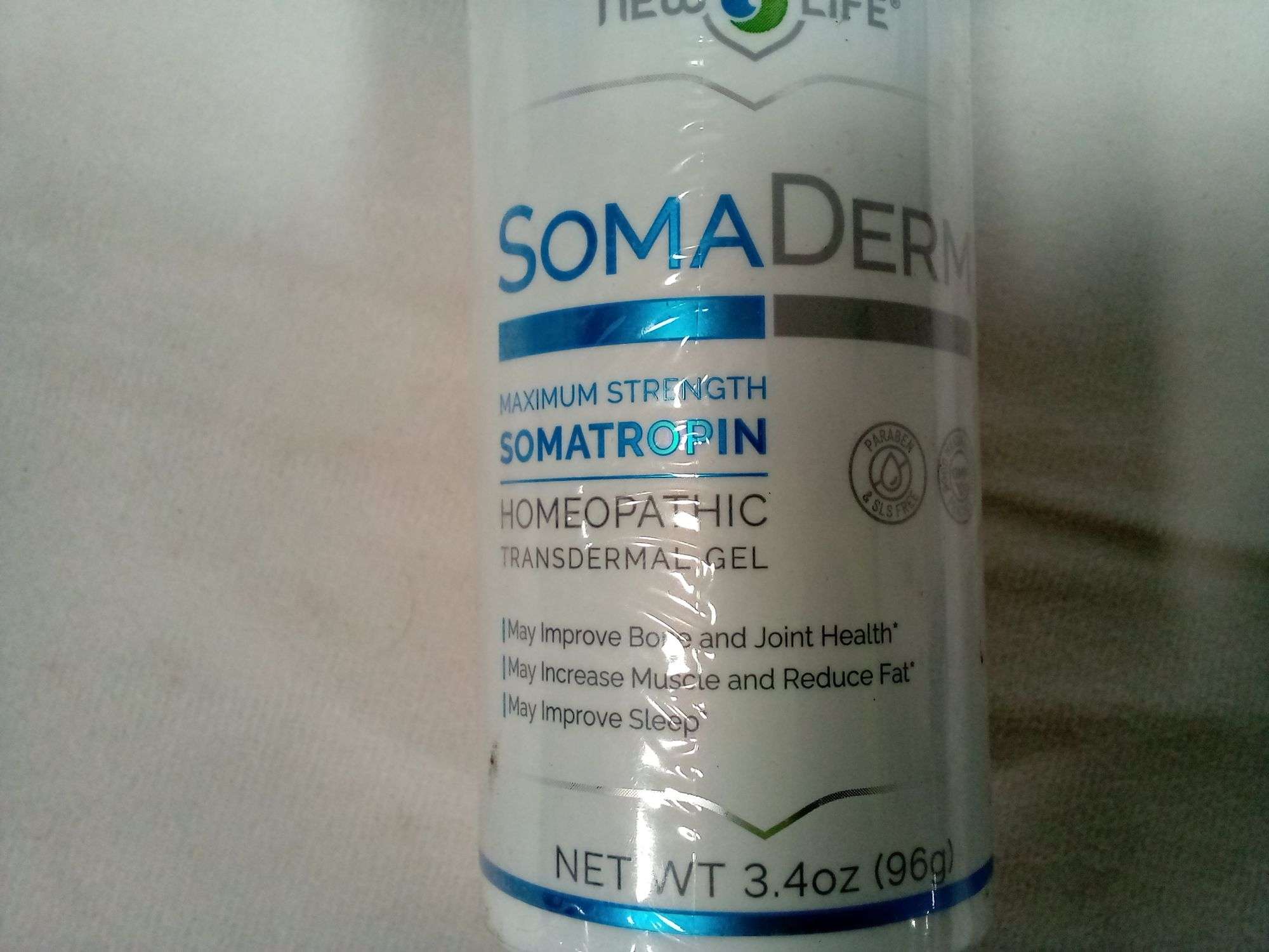 Lot of 2 - New U Life Somaderm Homeopathic Transdermal Growth Gel 