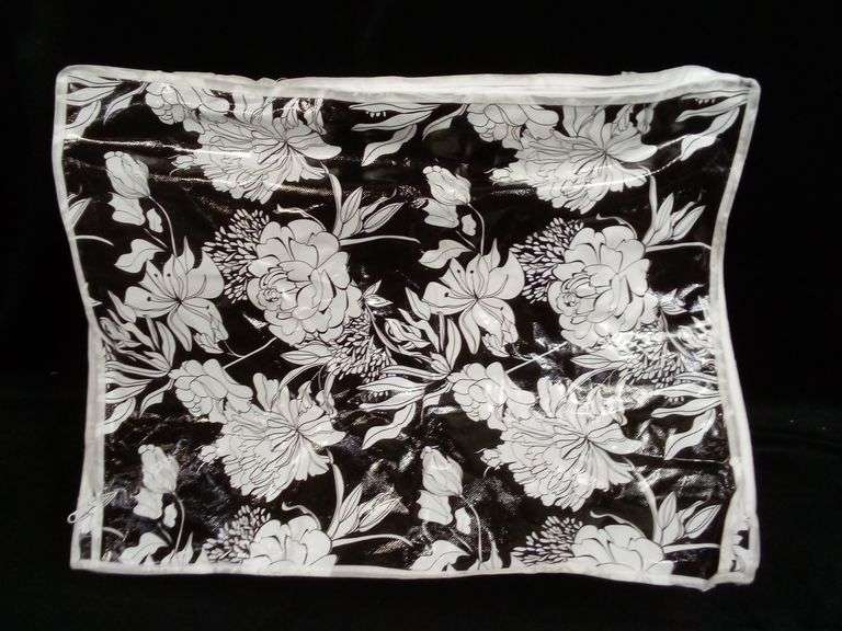 Superpack, Black And White Floral Pattern Jumbo Compression Bag - Dutch ...