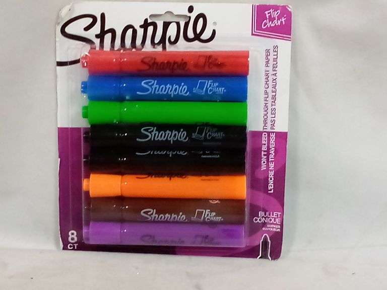 Sharpie, Flip Chart Marker Bullet Point, Assorted 22480PP, 8 Pack
