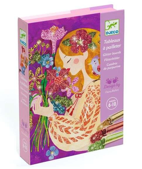 Djeco Glitter Boards Art Kit - The Scent of Flowers