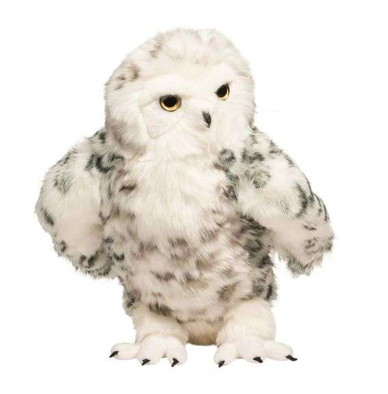 Douglas Cuddle Toy Shimmer Snowy Owl Plush Stuffed Animal Toy