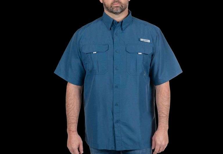 Men's Habit Belcoast Short Sleeve River Shirt – Ensign Blue Size: 4XL