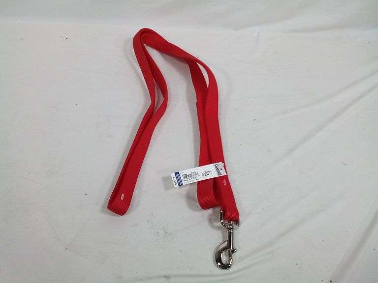 Coastal Double-Ply Nylon Pet Dog Leash – Red 6'