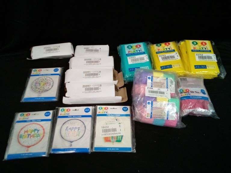 Assortment of Party Supplies