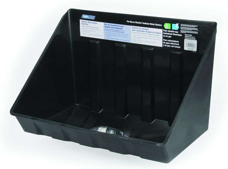 Camco Plastic Tankless Water Heater Drain Pan Dutch Goat