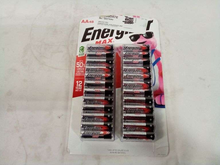 Energizer Max AA Batteries 48 Pack, Double A Alkaline Batteries Dutch