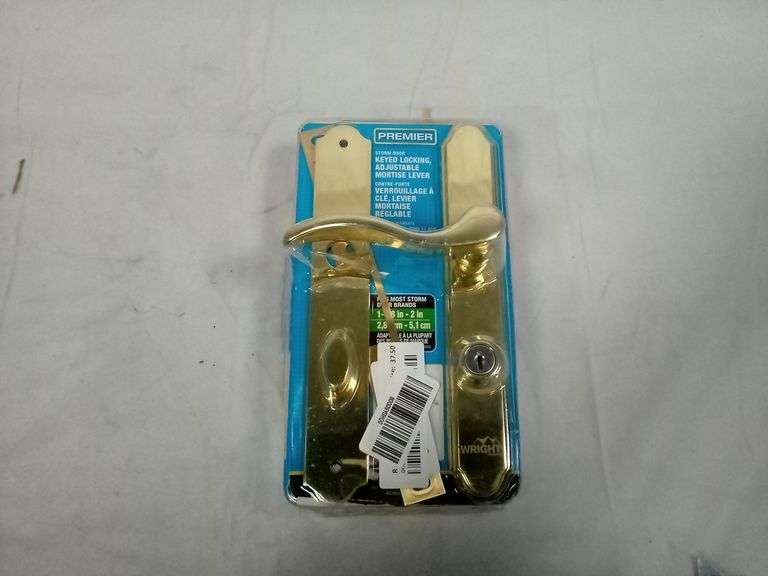 Premier Storm Door Keyed Locking, Adjustable Mortise Lever Dutch Goat