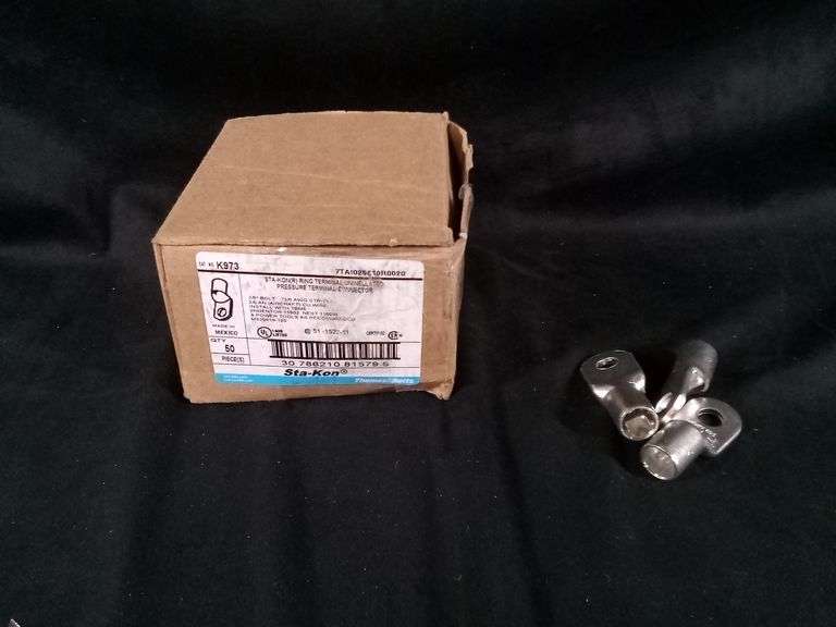 Lot De 100 Cosses à œillet Isolées Thomas & Betts RA18-38 - Pour Câble 22-16 AWG, Trou 3/8"