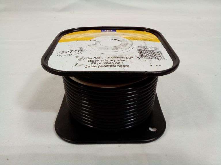 Napa Belden 732710, 10 Gauge Black Primary Wire, 100" Dutch Goat