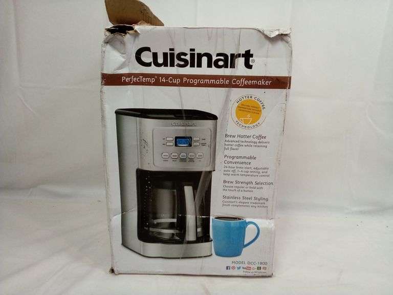 Caffettiera Programmabile Cuisinart PerfecTemp DCC-3200P1 - 14 Tazze - Acciaio Inox - Nuova - Foto 2