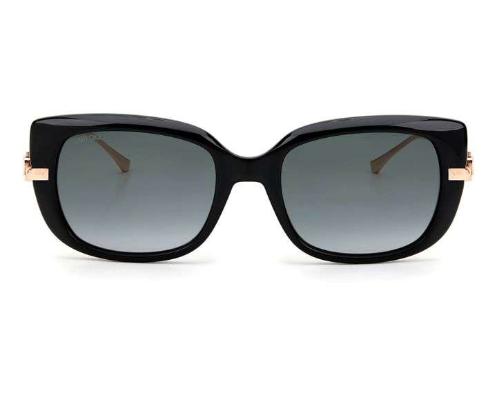 Jimmy Choo Orla Black Square Sunglasses with Copper Gold  display picture 3