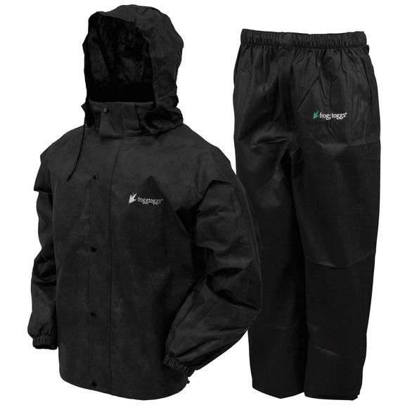 Frogg Toggs Men's All-Sport Jacket Pants Combo, Size XXLarge Black
