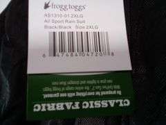 Frogg Toggs Men's All-Sport Jacket Pants Combo, Size XXLarge Black