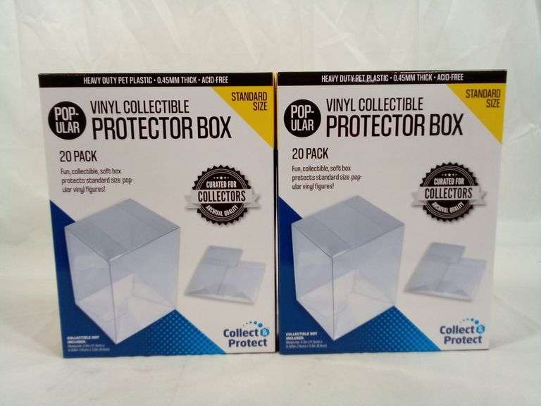 Protector Box Full Set Pack of 2 - Entertainment Earth Vinyl Collectible Collapsible Protector ...